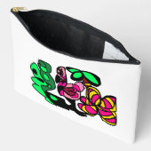 Pink flamingo show vibe  zubehörtasche (Offen)