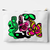 Pink flamingo show vibe  zubehörtasche (Rückseite)