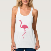 Pink Flamingo Silhouette Tank Top (Vorderseite)