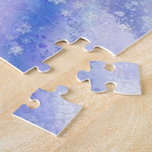 Pink Flamingo Skier Jigsaw Puzzle Cartoon (Seite)