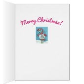 PINK FLAMINGO SNOWGLOBE, CHRISTMAS GREETCARD V (Innen (Rechts))