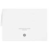 PINK FLAMINGO SNOWMAN, CHRISTMAS GREETCARD B (Rückseite Horizontal)