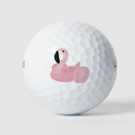 Pink Flamingo Sommer Pool Schwimmbad Golf Ball