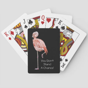 Pink Flamingo Spielkarten Stand A Chance