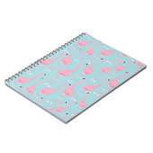 Pink Flamingo Spiral Notebook Notizblock (Linke Seite)
