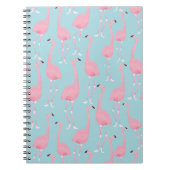 Pink Flamingo Spiral Notebook Notizblock (Vorderseite)