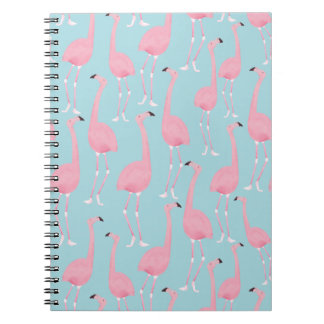 Pink Flamingo Spiral Notebook Notizblock