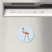 Pink Flamingo Standard, 5,7 cm, Round Magnet (In Situ (Geschirrspüler))
