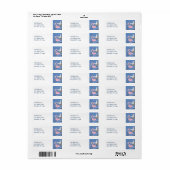 Pink Flamingo, Starfish und Cattails Strandadresse (Vorne)