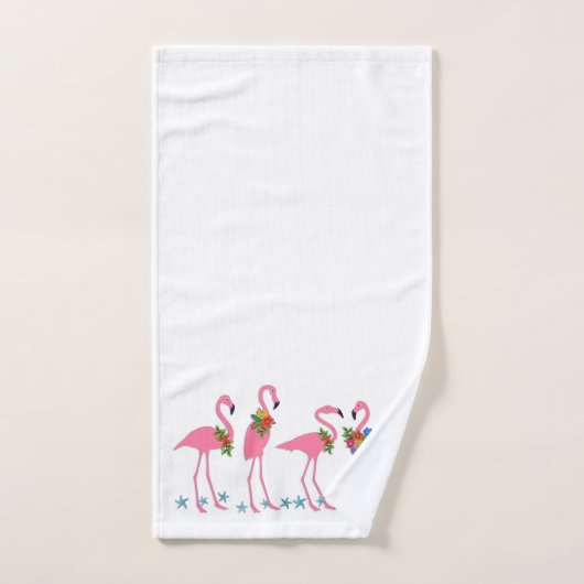 Pink Flamingo Starfish Weihnachtsbadehandtuch Set (Handtuch)