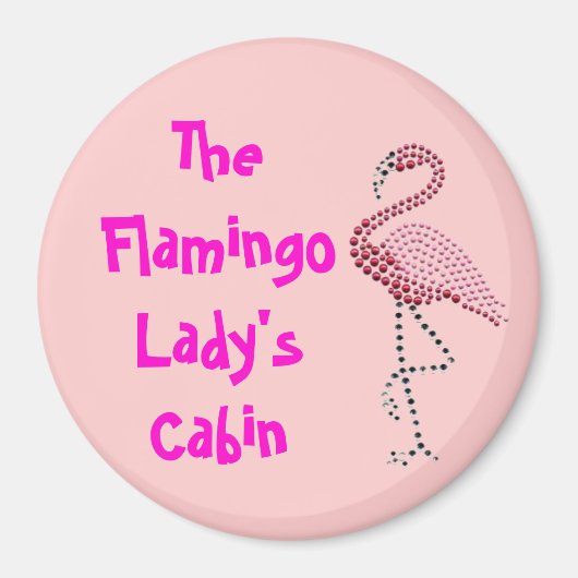 Pink Flamingo Stateroom Door Marker Magnet (Vorne)