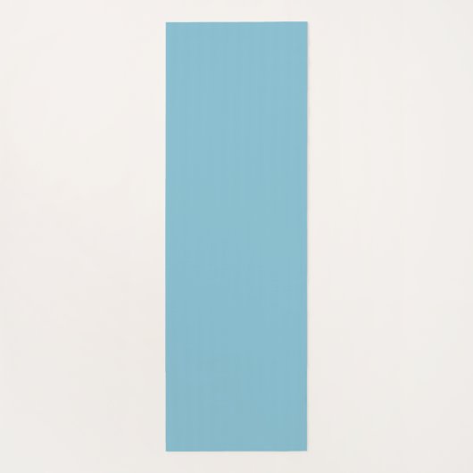 Pink Flamingo Stehend am Strand auf Light Blue Yogamatte (Rückseite)