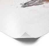 Pink Flamingo Stehend - Wasserfarbe - 01 Fotodruck (Ecke)