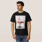Pink Flamingo Stehend - Wasserfarbe - 02 T-Shirt (Vorne ganz)