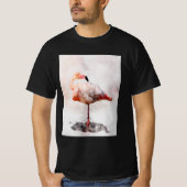 Pink Flamingo Stehend - Wasserfarbe - 02 T-Shirt (Vorderseite)