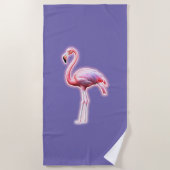 Pink Flamingo Strandtuch (Vorderseite)