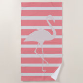 Pink Flamingo Strandtuch (Vorderseite)