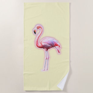 Pink Flamingo Strandtuch