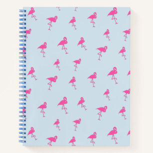 Pink Flamingo Summer Beach Print Muster Notizblock