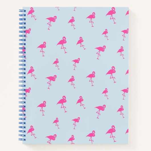 Pink Flamingo Summer Beach Print Muster Notizblock (Vorderseite)