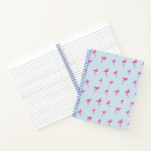 Pink Flamingo Summer Beach Print Muster Notizblock (Innenseite)