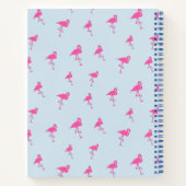 Pink Flamingo Summer Beach Print Muster Notizblock (Rückseite)