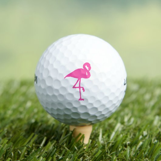 Pink Flamingo Summer Beach Print Pattern Golfball (Insitu T-Shirt)