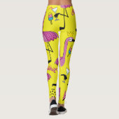 Pink Flamingo: Summer Fashion Pattern Leggings (Rückseite)