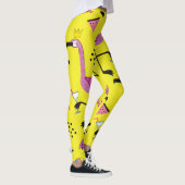 Pink Flamingo: Summer Fashion Pattern Leggings (Rechts)