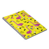 Pink Flamingo: Summer Fashion Pattern Notizblock (Rechte Seite)