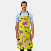 Pink Flamingo: Summer Fashion Pattern Schürze (Getragen)