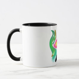 pink flamingo summer flame  tasse