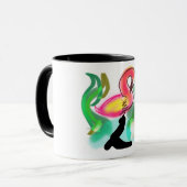 pink flamingo summer flame  tasse (Vorderseite Links)