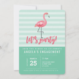 Pink Flamingo Summer Party Einladung