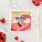 Pink Flamingo Summer Party Serviette (Beispiel)