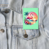 Pink Flamingo Sunset Clipart-93938 Button (Insitu)