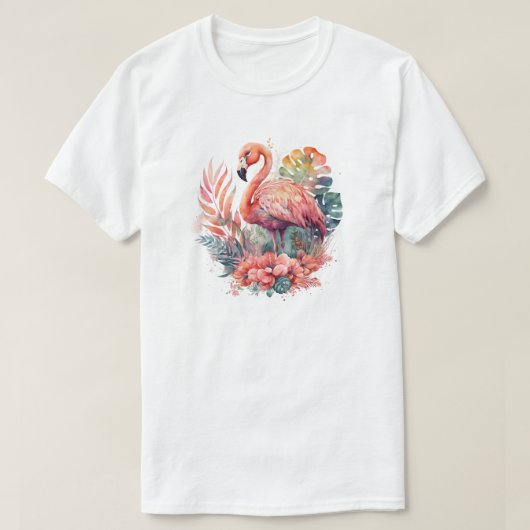 Pink Flamingo T - Shirt (Design vorne)