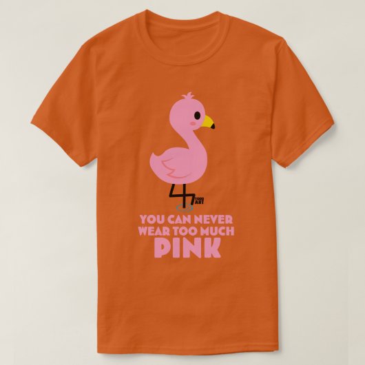 PINK FLAMINGO T-Shirt (Design vorne)