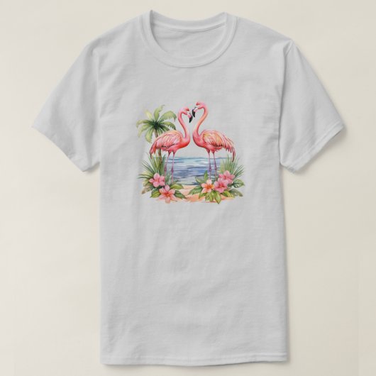 Pink Flamingo T - Shirt (Design vorne)