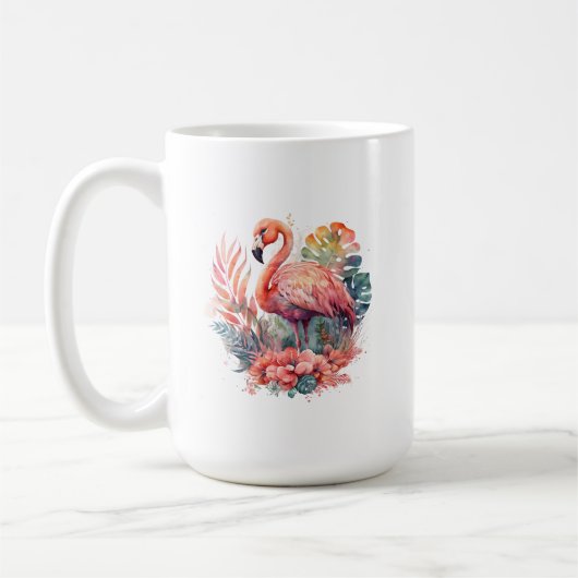 Pink Flamingo Tasse (Links)