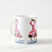 Pink Flamingo Tasse (Vorderseite Links)