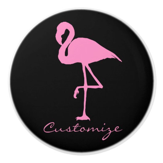 Pink Flamingo Thunder_Cove Keramikknauf (Vorderseite)