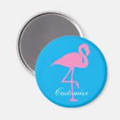 Pink Flamingo Thunder_Cove Magnet (Vorderseite/Rückseite)