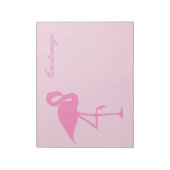 Pink Flamingo Thunder_Cove Notizblock (Rotiert)