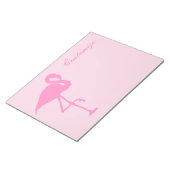 Pink Flamingo Thunder_Cove Notizblock (angewinkelt)