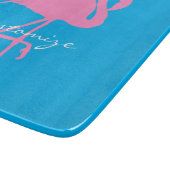 Pink Flamingo Thunder_Cove Schneidebrett (Ecke)