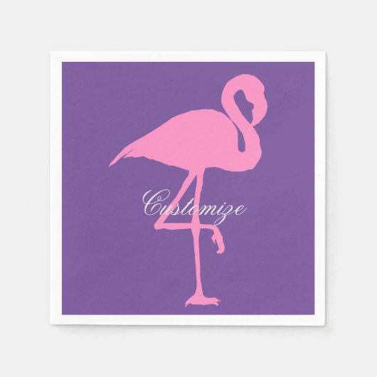 Pink Flamingo Thunder_Cove Serviette (Vorderseite)