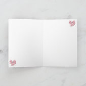 Pink Flamingo, Tiara, Spitzen, Balloons Karte (Innenseite)