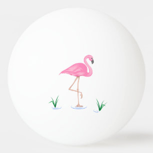 Pink Flamingo Tischtennisball