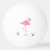 Pink Flamingo Tischtennisball (Rückseite)
